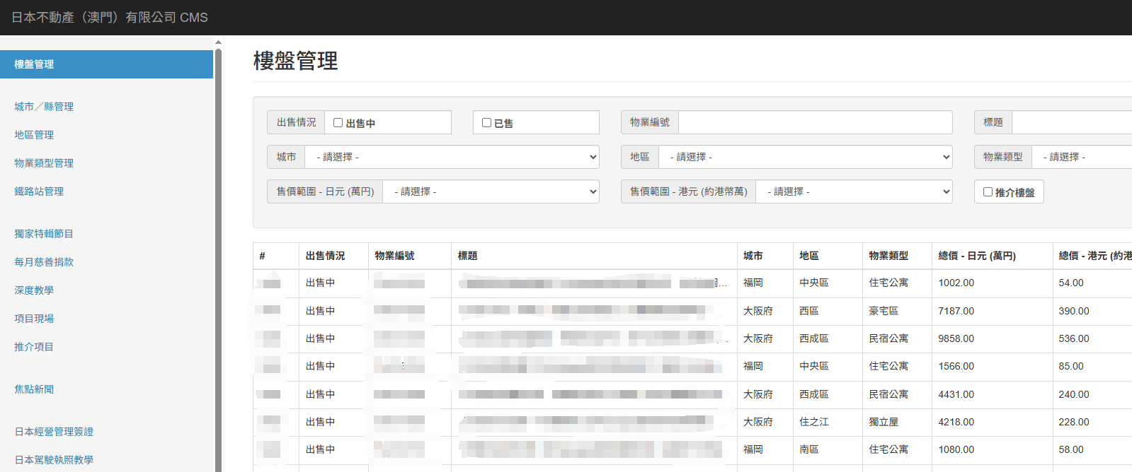 JProperty不動產管理系統